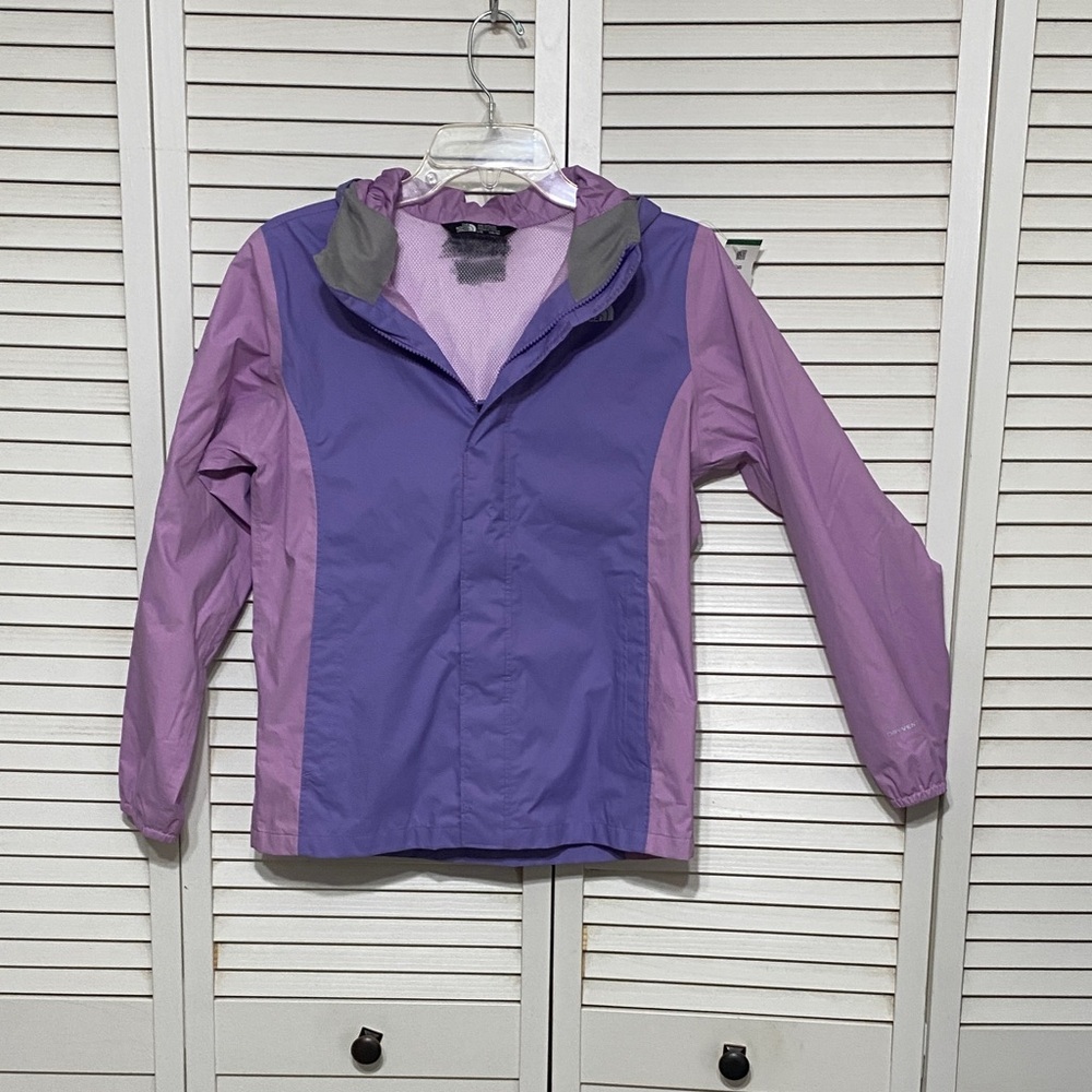 The North Face Two Tone Purple And Pink Lightweight Rain Coat Girls L 14-16